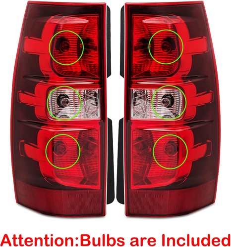 4pc Headlights &Taillights Assembly Combo Set for 2007-2014 Chevy Tahoe Suburban - Picture 5 of 8