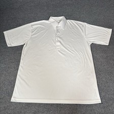 Collars  Co Polo Shirt Mens XL Solid White Dress Collar 4-Button Stretch
