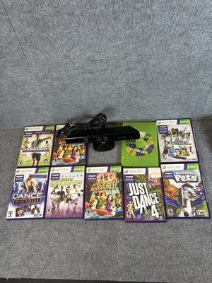 Genuine OEM Microsoft Xbox 360 Kinect Camera Sensor Bundle Games Lot