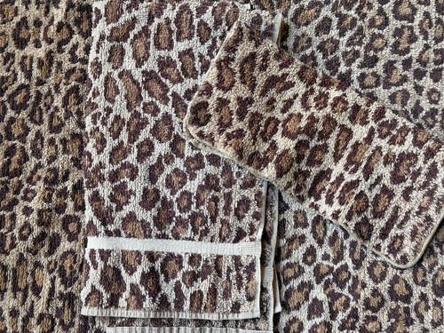 ARAGON Rare! RALPH LAUREN 1 BATH & 1 HAND TOWEL WASHCLOTH Vintage Animal Print - Picture 2 of 6