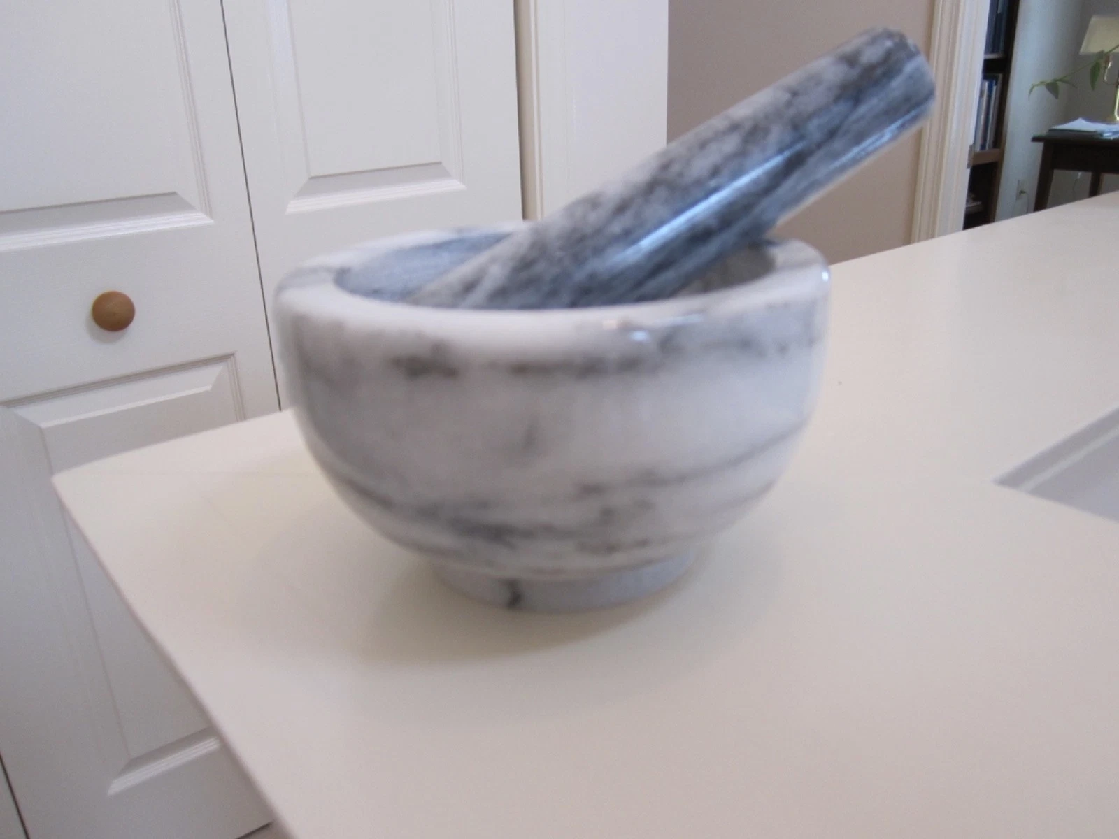 Greenco Marble Mortar & Pestle, New w/ Box
Opens in a new window or tab