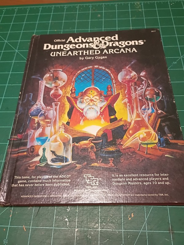 TSR Dungeons & Dragons Unearthed Arcana 1Edition, D & D, Hardback Book