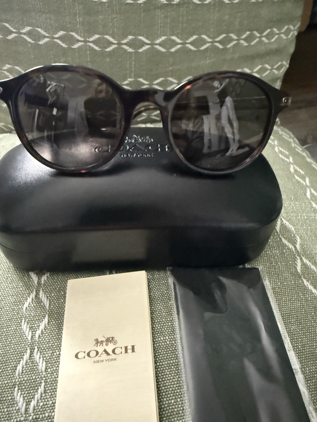 Coach Women's Tortoise Shell Frames Sunglasses 10… - image 6