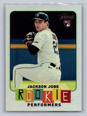 2025 Topps Heritage High Number - Rookie Performers Jackson Jobe (Holo) #RP-14
