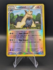 Stoutland - 83/114 - Black and White - Reverse Holo - HP