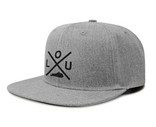 LOU (Louisville) - Hat for Men Women - Snapback Baseball Cap (Grey Flatbill)