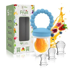 O’Doe Fruit Feeder | Baby Fruit Feeder Pacifier with 1 Feeders and 3 Nipples | B