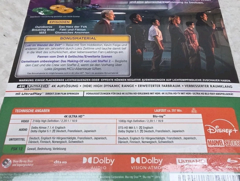 Loki: The Complete Second Season 4K UHD & Blu-Ray Steelbook New German Packaging - Image 4 of 4