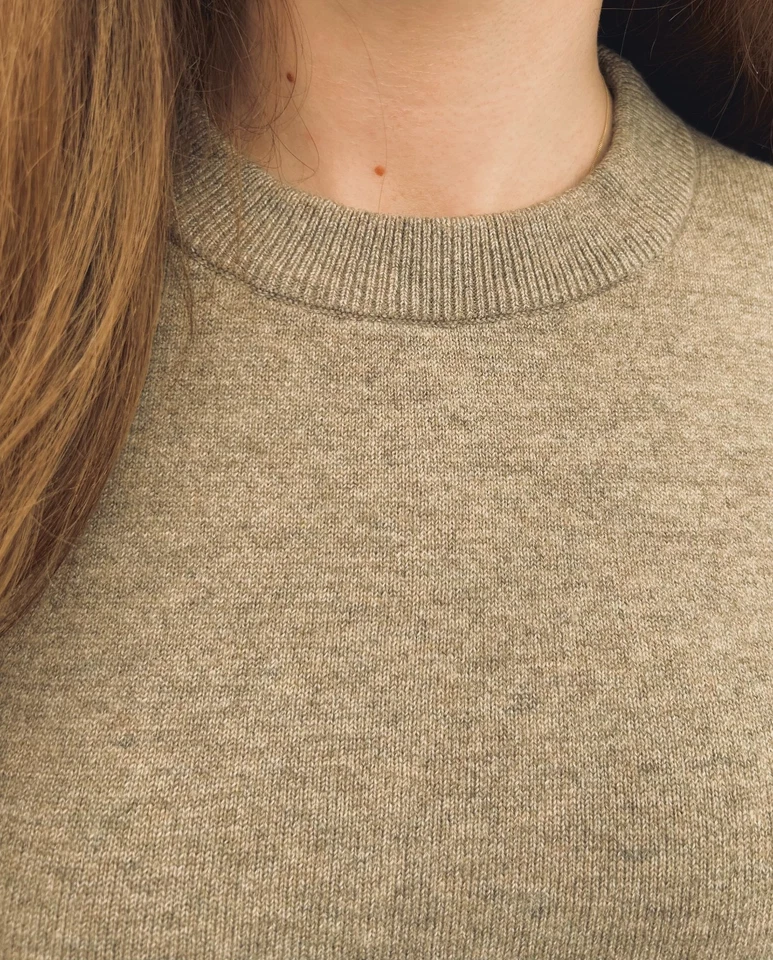 Ladies Marks Crew Neck Wool Blend Jumper Brown Grey Blue Green Pink Sweater NEW - Image 4 of 4