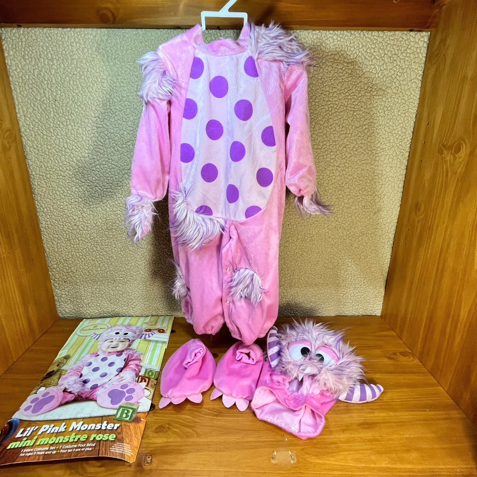 Incharacter Lil' Pink Monster Infant Baby Halloween Costume 6-12 months 