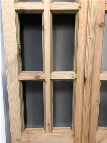 Puerta Doble Francesa (30,5x80,5) 8 Paneles Puerta Vidrio Esmerilado Estilo Europeo EM42 Foto 4 de 4