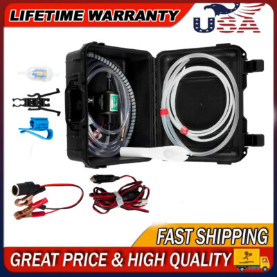 12V Standard Fuel Transfer Pump Moves 30 Gallons of Gas Per Hour Great Preppers