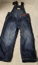 Oshkosh Denim Lined Overalls Girls Size 3T