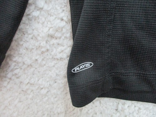 Reebok Sweater Medium Adult Black Lightweight Stretch Long Sleeve Logo Gym Mens - Picture 4 of 9