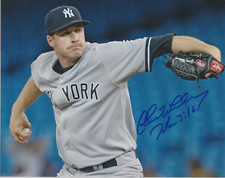 Chase Whitley Autographed 8x10 New York Yankess Free Shipping A147