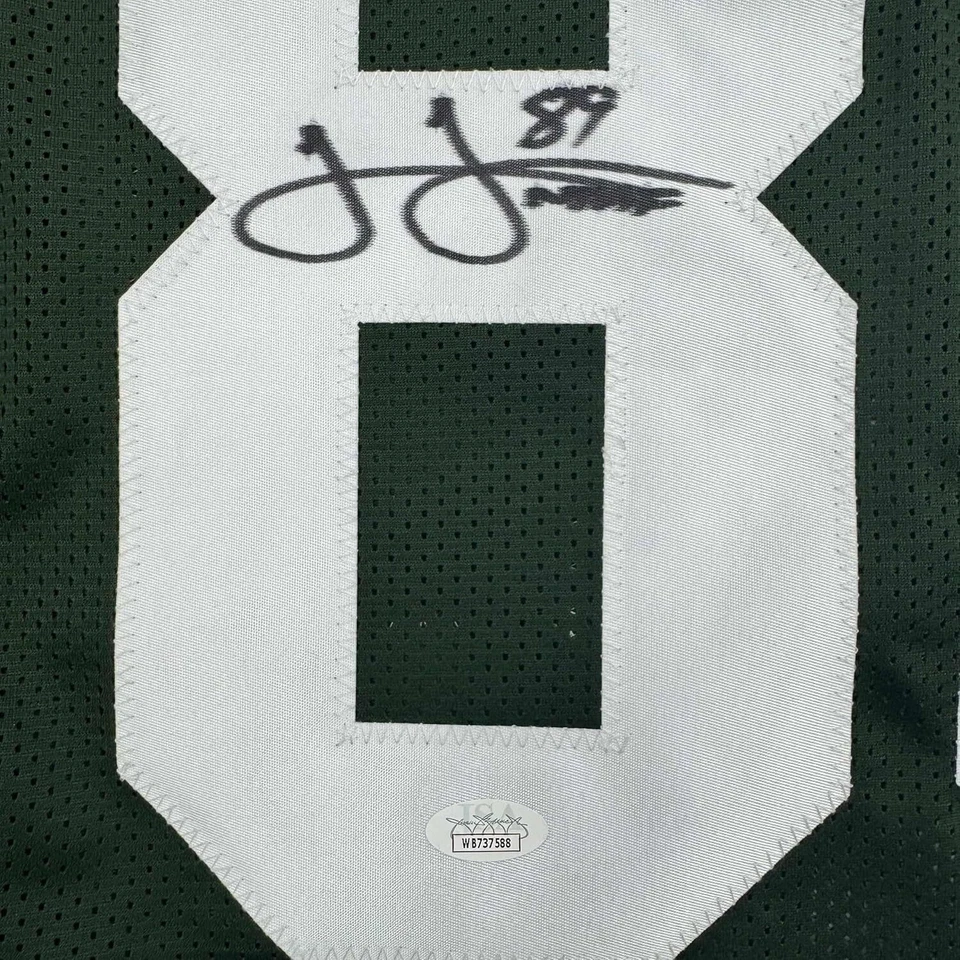 Framed Autographed/Signed James Jones 35x39 Green Bay Green Jersey JSA COA - Image 2 of 2