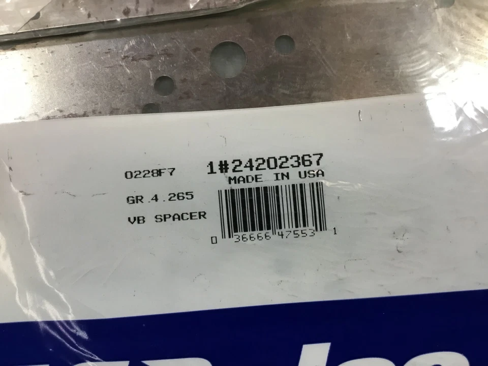 Placa separadora de carrocería de válvula Chevrolet Caprice 94-1994 ACDelco nueva X Foto 2 de 4