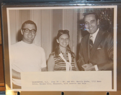 1970 Photo of Bob Dole With a Couple of his supporters