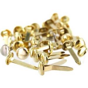 Pack of Split Pins Paper Fasteners 20mm Office Stationery Arts Crafts Gold