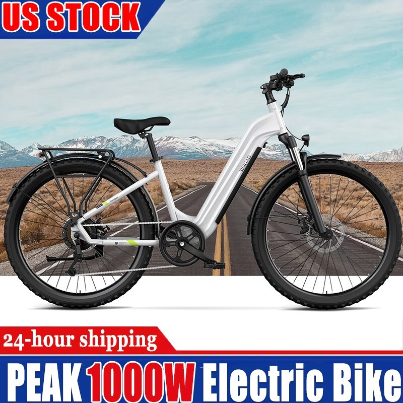 27 * 2.25" Tire Electric Bike for Adults Peak 1000W Motor El