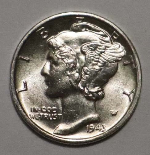 1943 D Mercury Dime UNC (Q212)