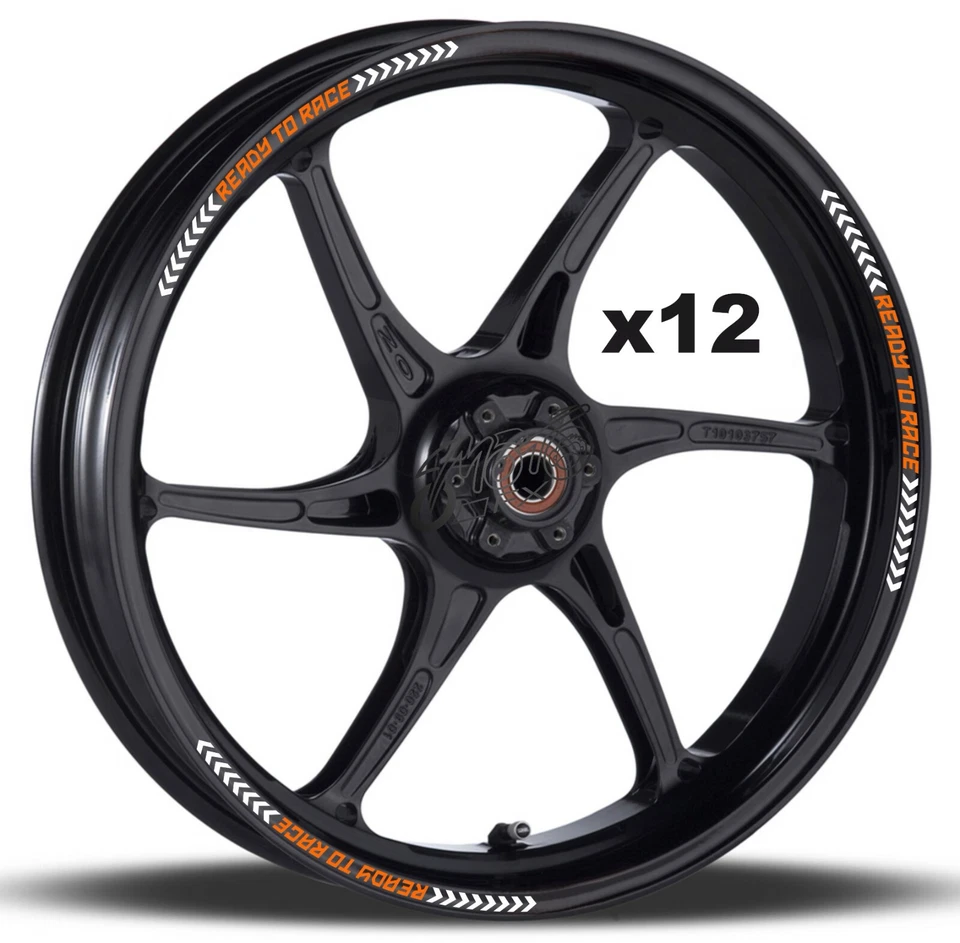 KTM READY TO RACE Wheel Rim Stickers Decals - super duke exc 790 890 1190 1290 r - Image 2 of 4