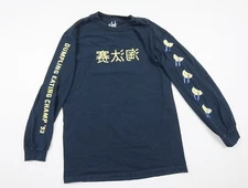 A Lab Shirt Mens Large Blue Long Sleeve Crewneck Streetwear Tee Dumpling Adult