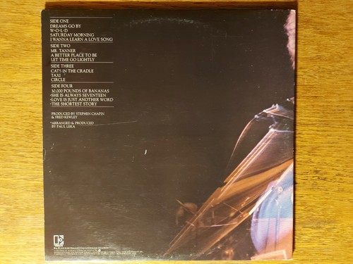 Harry Chapin - Greatest Stories Live Vinyl 2LP Record - Picture 2 of 7