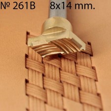 Basket Weave Leather Stamp Tools Stamps Stamping Carving Brass Tool Crafts 261B