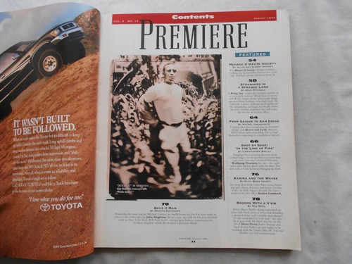 PREMIERE Magazin-AUGUST, 1993 SEAN CONNERY WESLEY SCHARFSCHÜTZEN - Bild 2 von 3