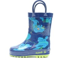 Kids Kamik Blue Rubber Rain Boots Shoes Sz. Us 5, Uk 4.5, Eu 22 on sale Kids Kamik Blue Rubber Rain Boots Shoes Sz. Us 5, Uk 4.5, Eu 22 on sale