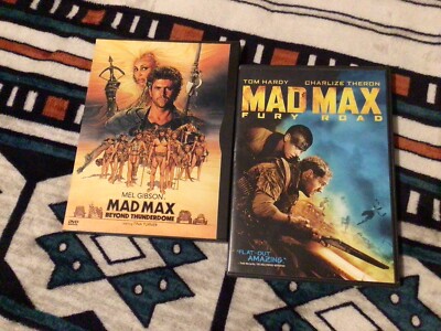 Mad Max Beyond Thunderdome + Fury Road: 2 Movie DVD Lot  Mel Gibson Tom Hardy