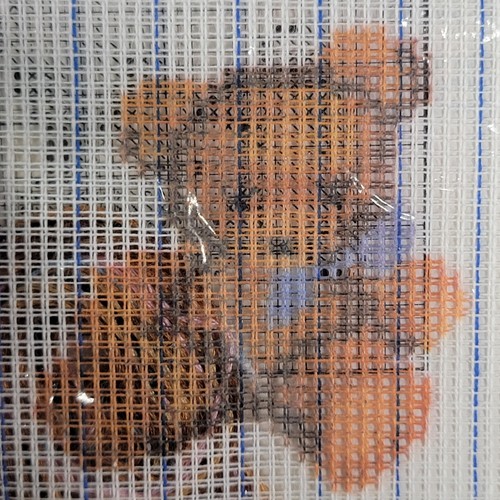 Vintage 1988 Dale Burdett Cross Stitch Baby Teddy WC 020 Tear-Away Canvas Bear - Picture 8 of 9