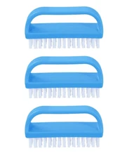Superio Nail Brush Scrub, Stiff Bristle Cleaning  Brush for Toes & Nails, 3 Pack