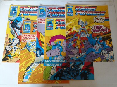 The TRANSFORMERS Comic - 5 Comic JOB LOT - No 205 to 209 - Date 1989 - UK Comic