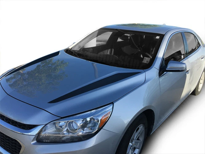 Calcomanías gráficas de vinilo con capucha lanzas rayas V1 para Chevy Malibu 2013 2014 2015 Foto 4 de 4