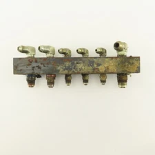 12 Port Steel Manifold Hydraulic Parallel 1/4" x 3/8 NPT Ports
