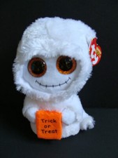 NWT TY Beanie Boos 6" MIST Ghost Halloween White Plush Boo Trick or Treat NEW