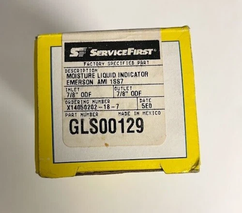 Trane GLS00129 GLASS; TYPE SS, MOISTURE INDICATOR, 7/8 ODF CONN (AMI1SS7)