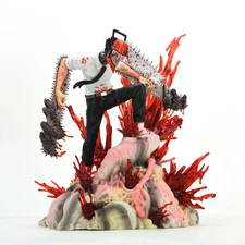 10" Anime Chainsaw Man Denji Action Figure Collection Model Toys Decor Gift