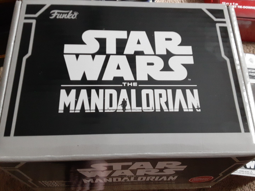 STAR WARS MANDALORIAN FUNKO COLLECTOR BOX GAMESTOP EXCLUSIVE COMPLETE