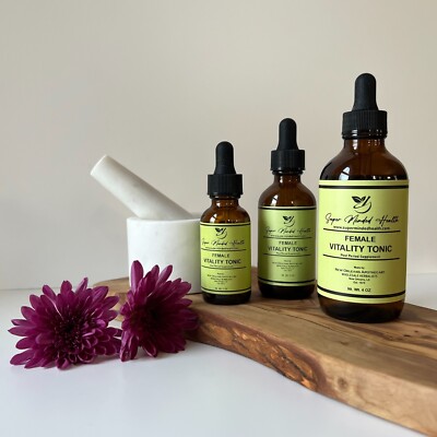 Female Vitality Formula Tincture | Organic 8-Herb Wellness Blend