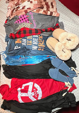 New Lot of 9 Womens Tops Shirts Hoodie Slippers Sandals Dresses Various Sizes