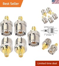 Durable SMA to UHF Female Adapter - 5-Pack for Versatile Radio Applications
