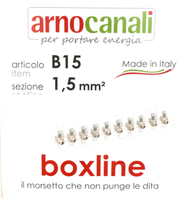 100 Morsetti Unipolari A Cappuccio 2,5mm&sup2; - Stecche Da 10 Poli Made In Italy