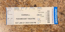 HAIRBALL Ticket Stub 1/21/2023 Paramount Theatre Denver, CO