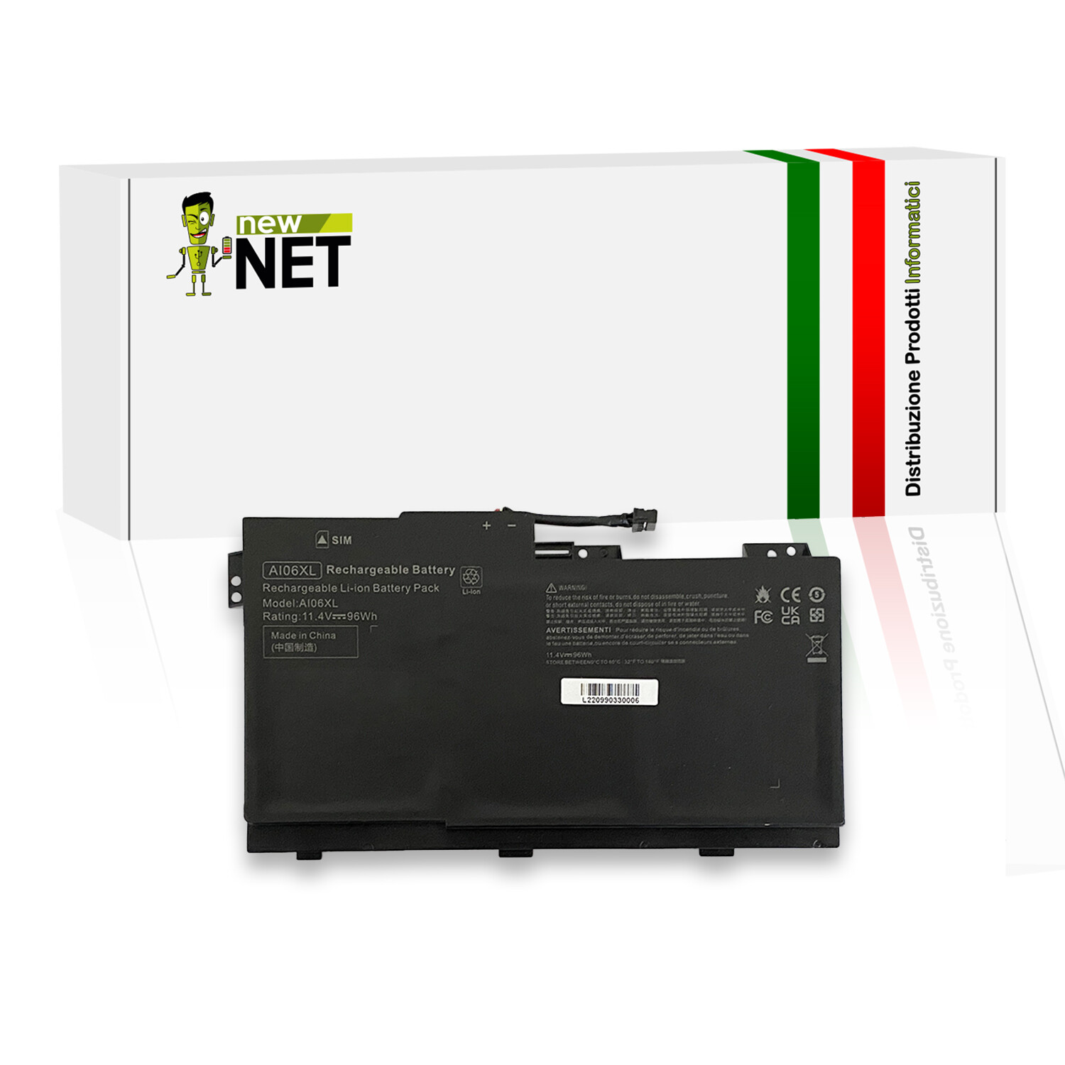 Batteria 96Wh per HP ZBook 17 G3 - 11.4V AI06XL Ricambio Premium