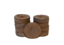Pellets de turba Jiffy de 30 mm, 25, 50, 75, 100, 200, 300 suministros de cultivo, fáciles de usar