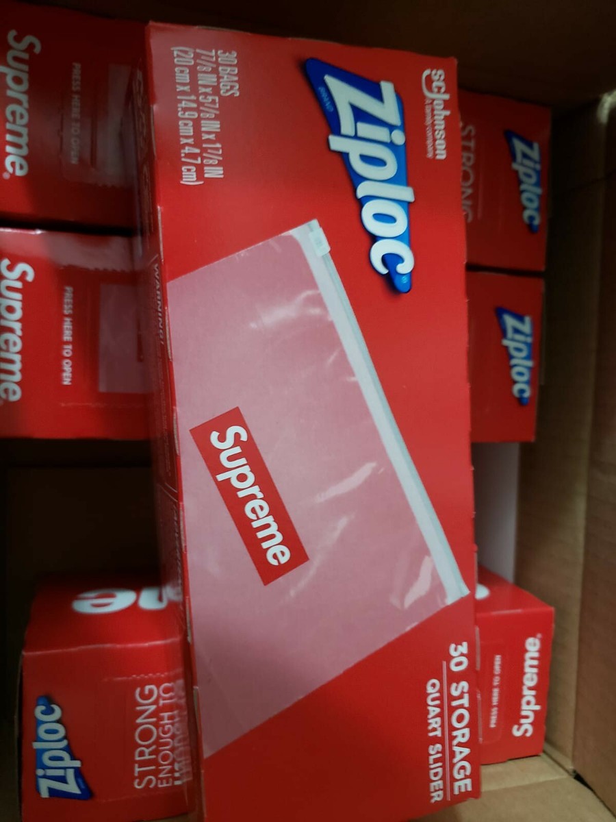 Supreme - 【4set】 Supreme Ziploc Bags (Box of 30) Supreme Ziplock Zip Lock Bags Box Of 30 Count 4 Boxes of 30