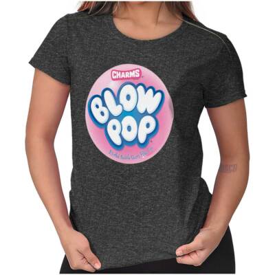 Retro Charms Blow Pop Lollipop Candy Logo Graphic T Shirts for Women T-Shirts